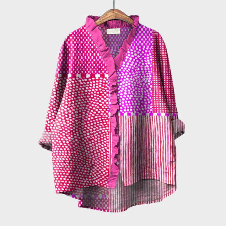 Cassandra | Elegancka Letnia Bluzka z Lnu